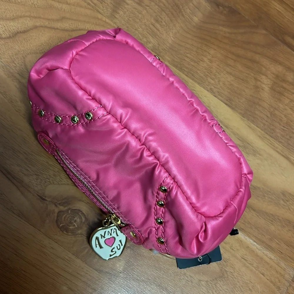 NWT Anna Sui Nylon Puff Pouch